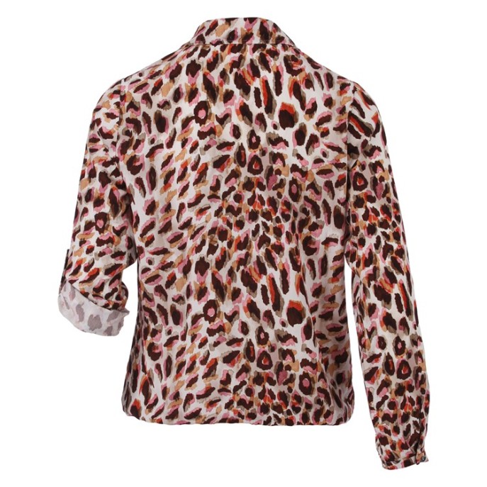 Enjoy Blouse knopen strik - Pink print